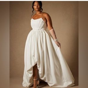 Corset Wedding Gown with Bubble Skirt